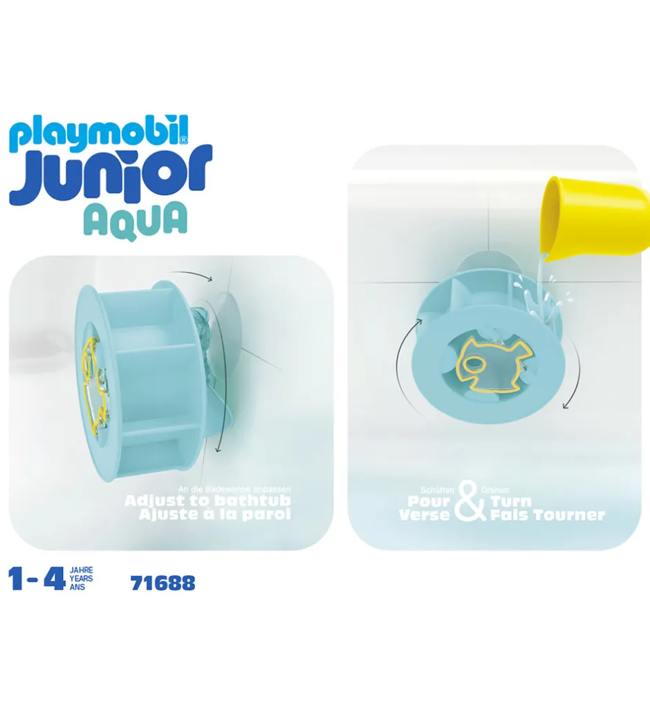 Junior Aqua - Vandhjulet Med Babyhaj - 71688 - 6 Dele>Playmobil Outlet