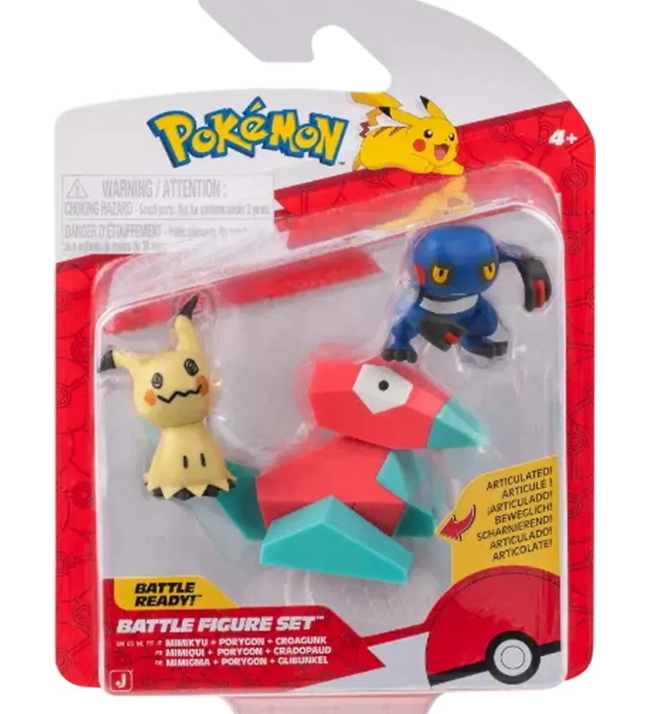 Figurer - Battle Figure - Mimikyu/Porygon/Croagunk>Pokémon Discount