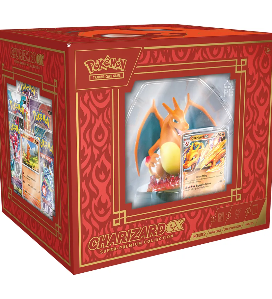 Samlekort m. Figur - Super Premium Box - Charizard Ex>Pokémon