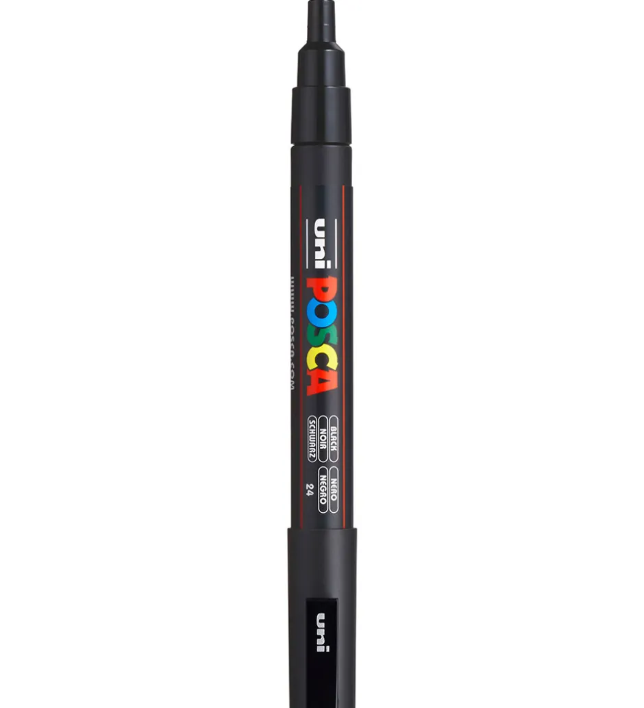 Tuscher - PC-3M - 4 stk. - Rød/Gul/Blå/Sort>Posca New
