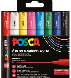Tuscher - PC-1M - 8 stk. - Multifarvet>Posca Best
