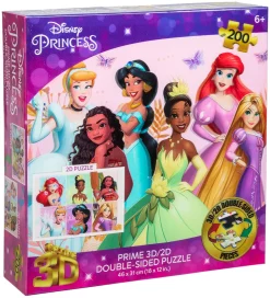 Puslespil - 3D/2D - 200 Brikker - Princess>Prime 3D Puzzle Online