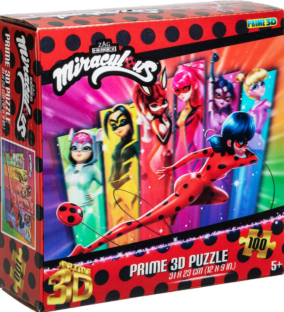 Puslespil - 3D - 100 Brikker - Miraculous>Prime 3D Puzzle Clearance