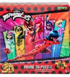Puslespil - 3D - 100 Brikker - Miraculous>Prime 3D Puzzle Clearance
