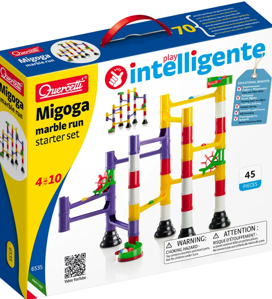 Kuglebane - Migoga Marble Run Starter Set - 45 Dele ->Quercetti