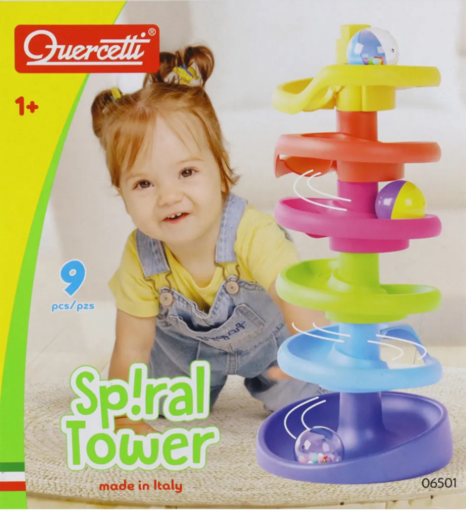 Kuglebane - Spiral Tower - 10 Dele - 6501>Quercetti Clearance
