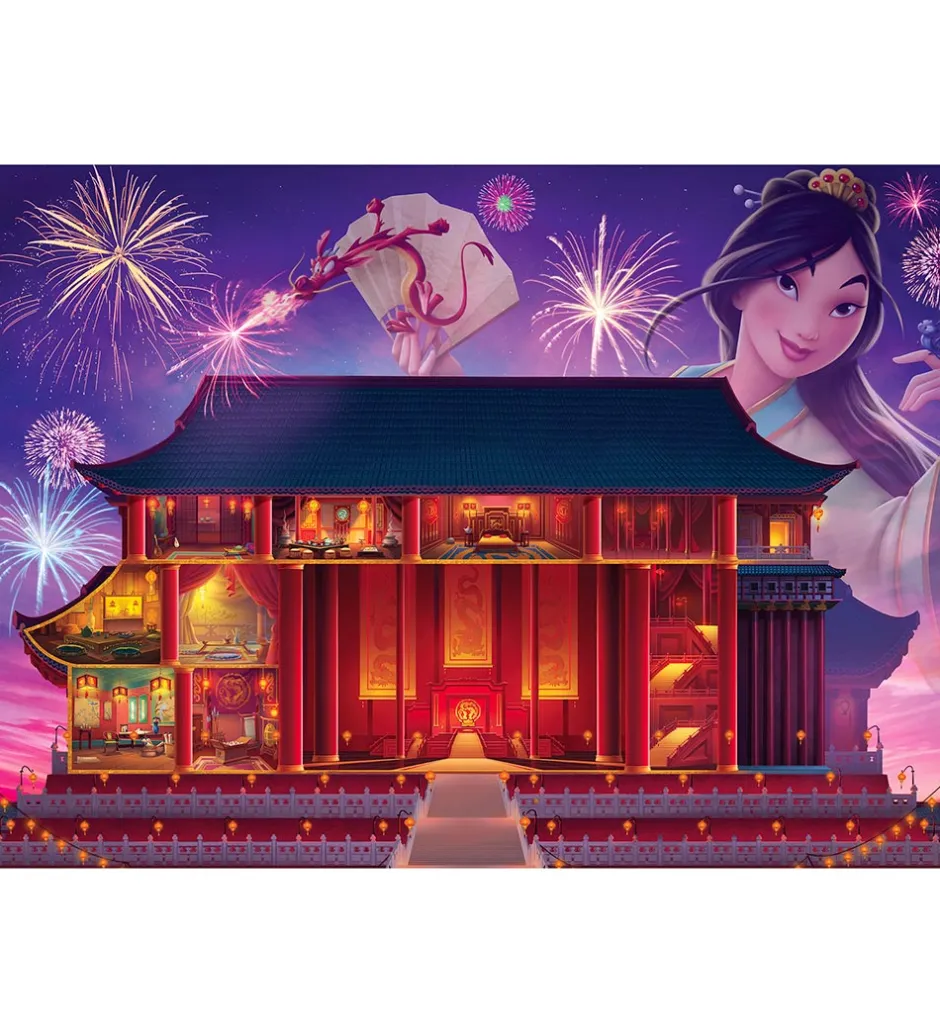 Puslespil - 1000 Brikker - Disney Castles Mulan>Ravensburger Clearance
