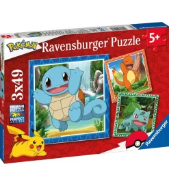 Puslespil - 3x49 Brikker - Pokémon>Ravensburger Discount