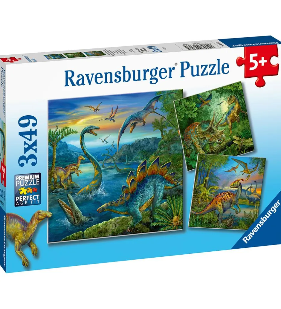 Puslespil - 3x49 Brikker - Dinosaur Facinaiton>Ravensburger