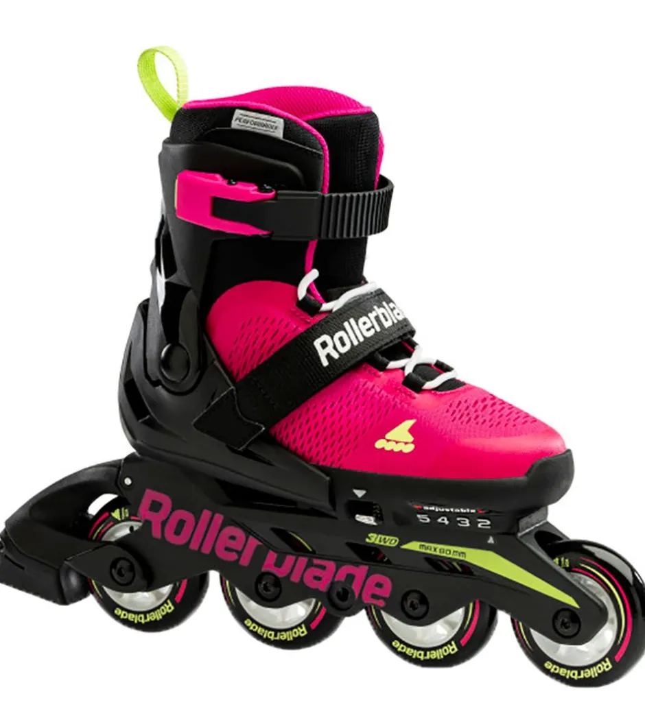 Rulleskøjter - Microblade - Sort/Pink - Inliner>Rollerblade Outlet