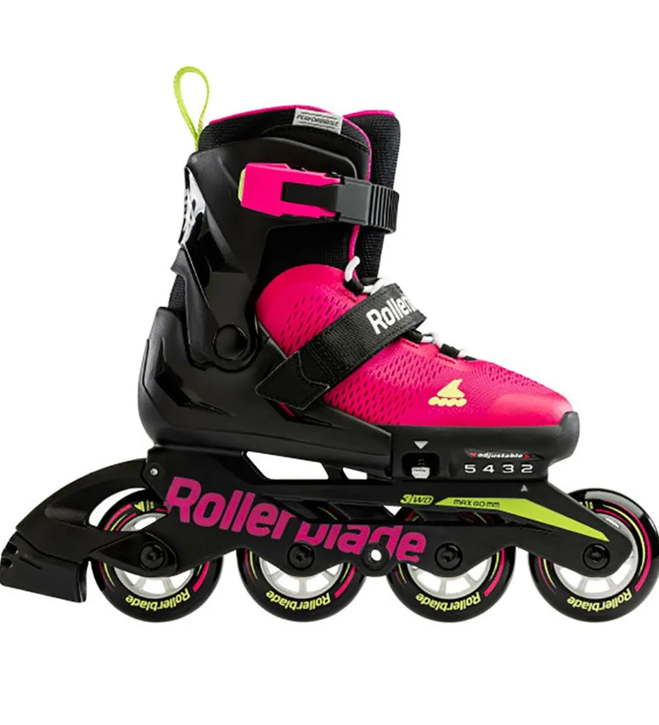 Rulleskøjter - Microblade - Sort/Pink - Inliner>Rollerblade Outlet