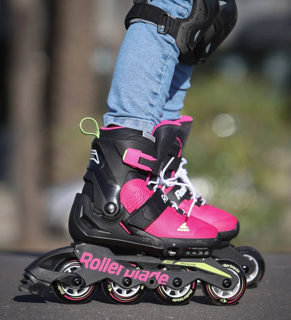 Rulleskøjter - Microblade - Sort/Pink - Inliner>Rollerblade Outlet