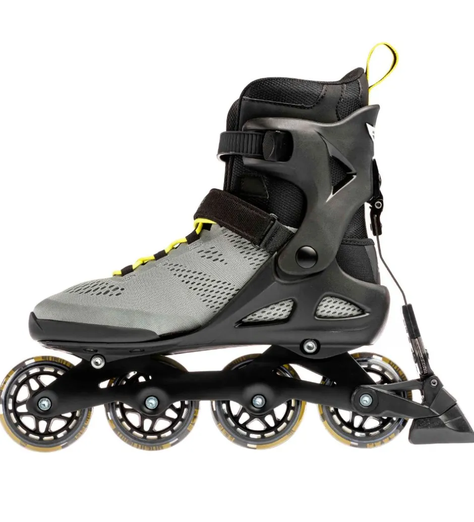 Rulleskøjter - Macroblade - 80 ABT - Silver/Neon Yel>Rollerblade Best