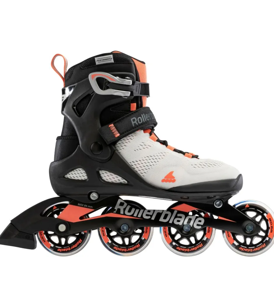 Rulleskøjter - Macroblade - 80 W - Gray/Coral - Inli>Rollerblade Discount