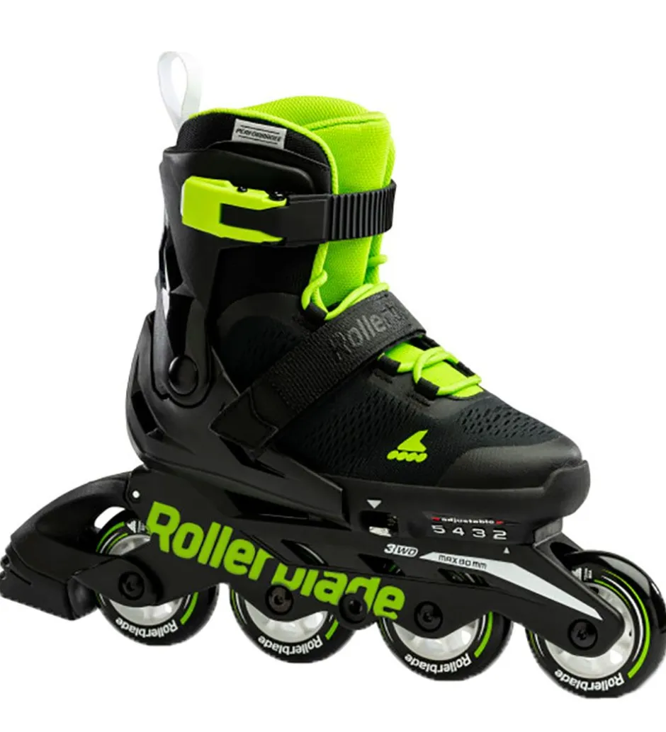Rulleskøjter - Microblade - Sort/Grøn - Inliner>Rollerblade Discount