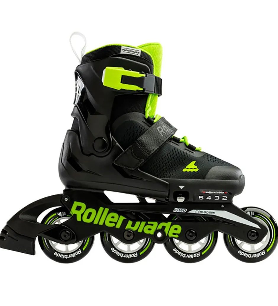 Rulleskøjter - Microblade - Sort/Grøn - Inliner>Rollerblade Discount