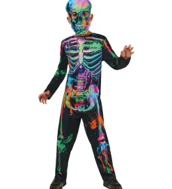 Udklædning - Bonesky Graffiti Skeleton>Rubies