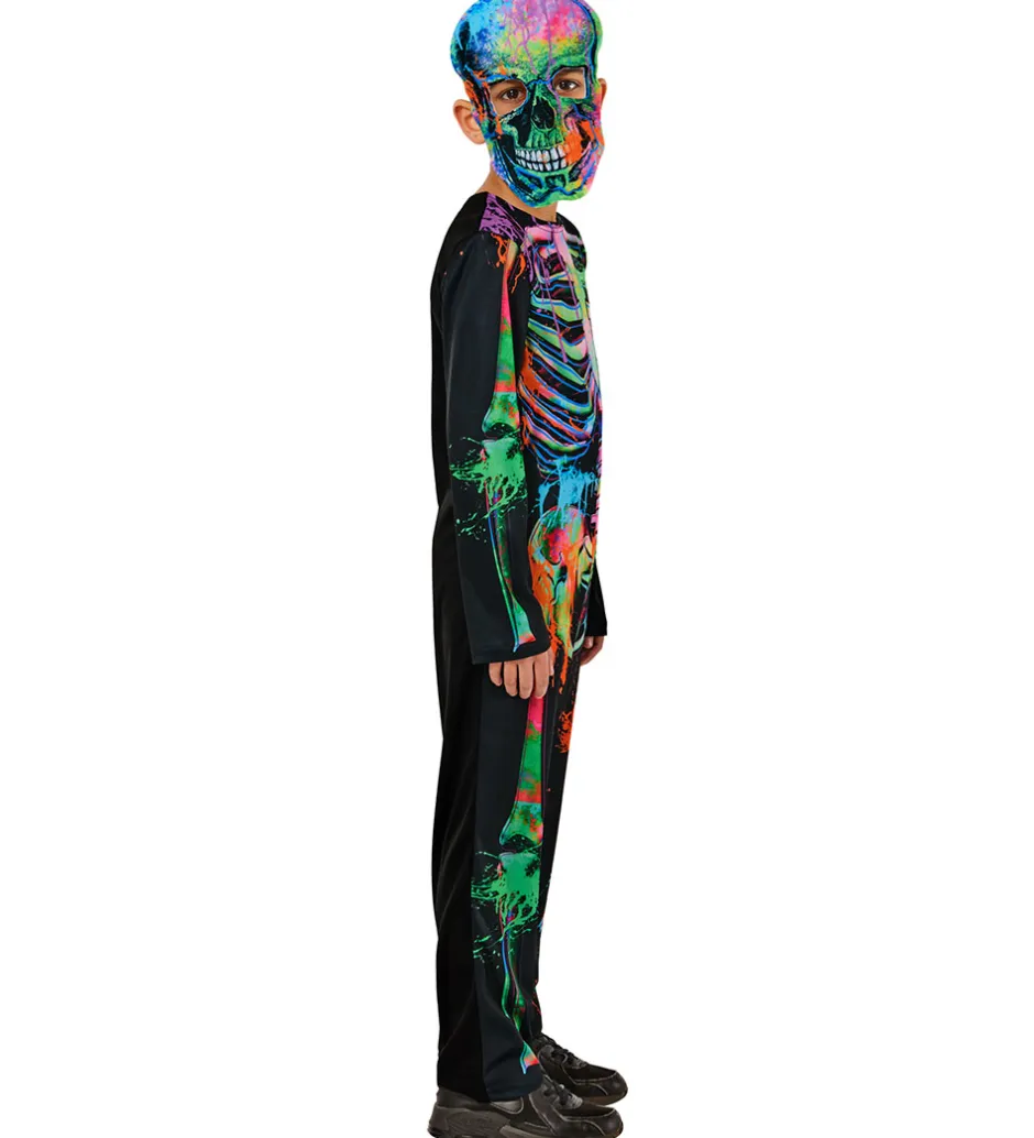 Udklædning - Bonesky Graffiti Skeleton>Rubies Online