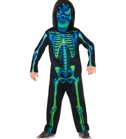 Udklædning - Neon Green Skeleton>Rubies Clearance