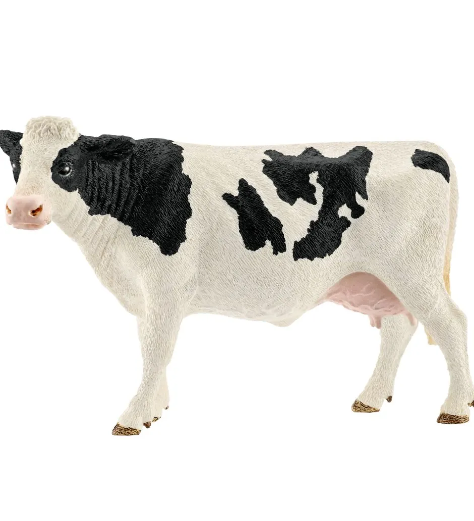 Dyr - Sortbroget Ko - H: 8 cm 13797>Schleich Discount