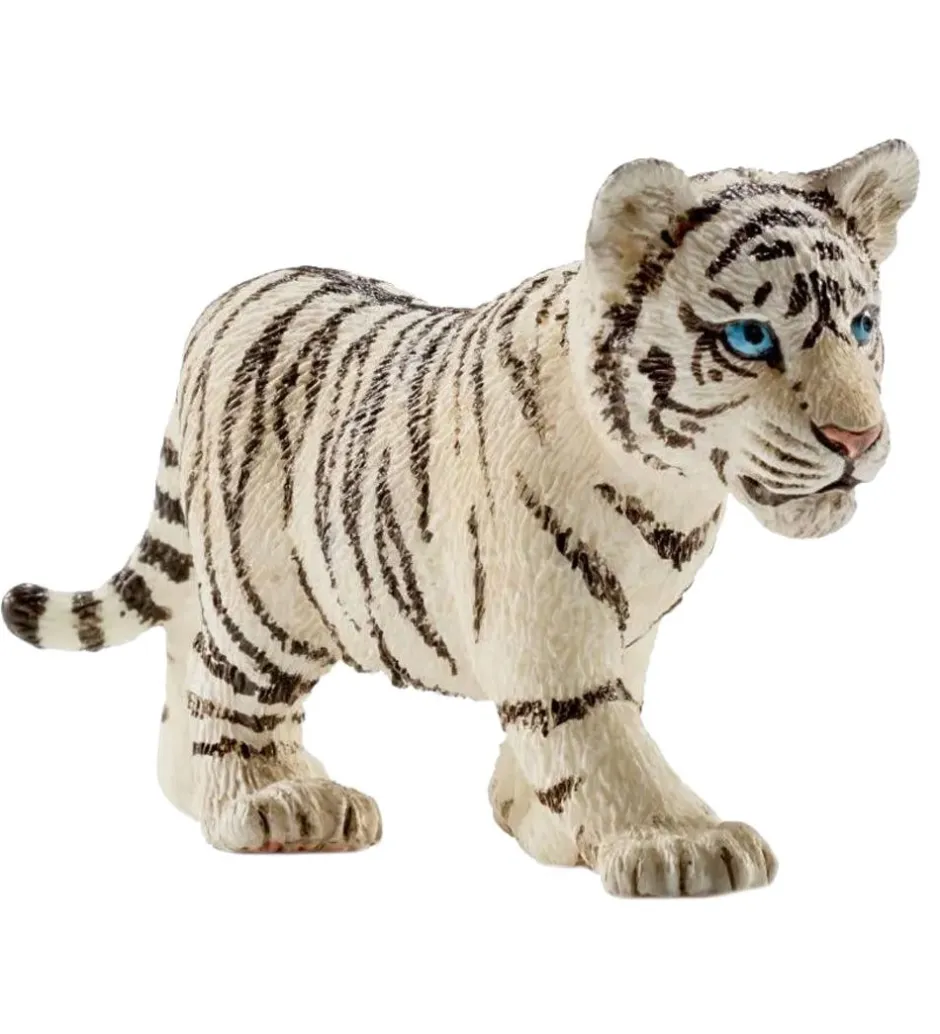 Wild Life - H: 3,5 cm - Hvid Tiger Unge 14732>Schleich Sale