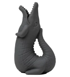Vandkande - 18,5x11 cm - Silikone - Krokodille - Antraci>Scrunch