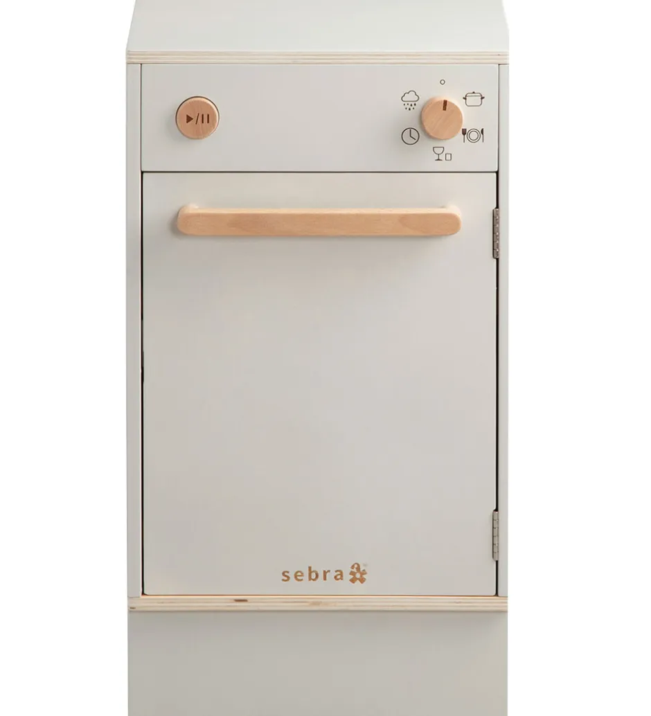 Legekøkken - Opvaskemaskine - Træ - Seabreeze Beige>Sebra Discount