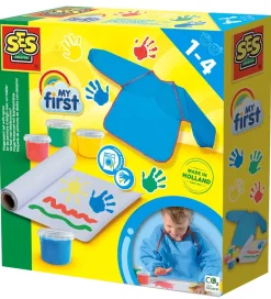 - Min Første Fingermaling m. Forklæde>SES Creative Hot