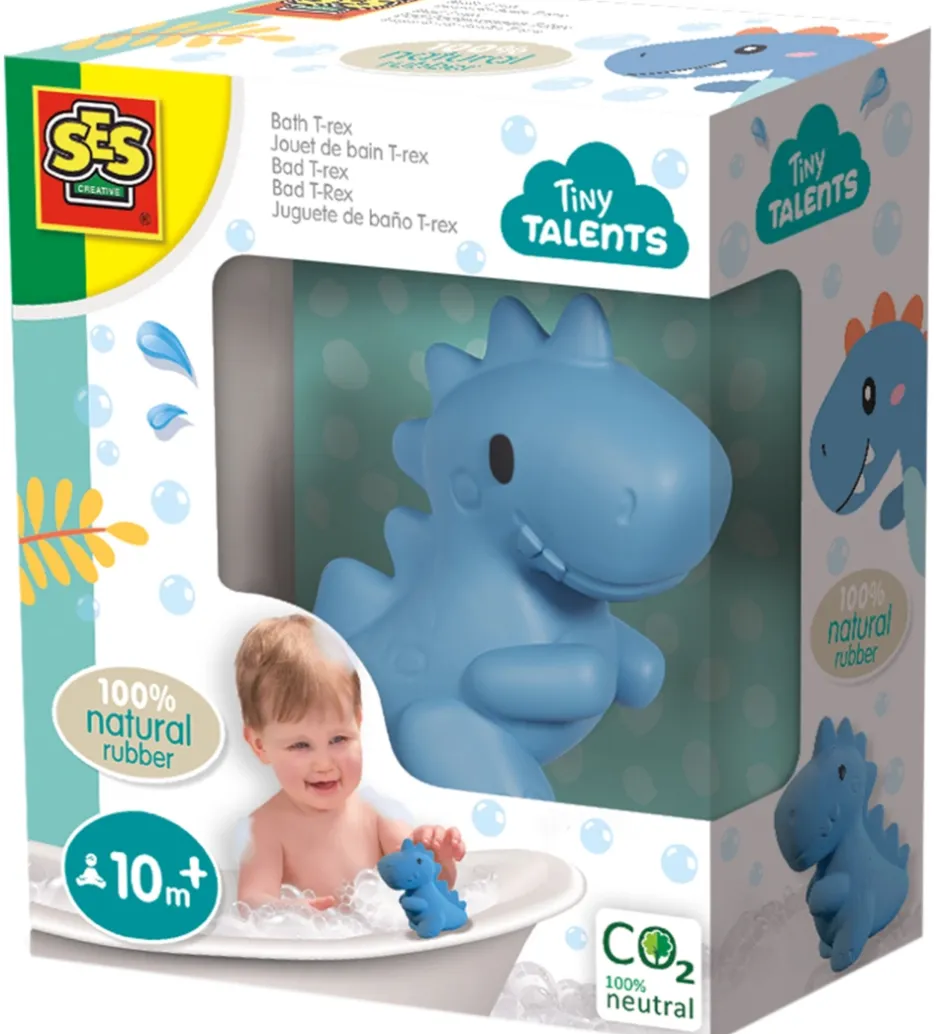 Badedyr - T-Rex - Naturgummi>SES Creative Discount
