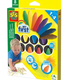 Farvekridt - Mine Første - 8 stk>SES Creative Discount