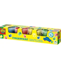 Fingermaling - 4x110ml - Primærfarver>SES Creative Online