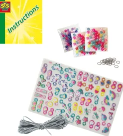 Kreasæt - Lav Dine Egne Armbånd - Puffy Stickers>SES Creative Clearance