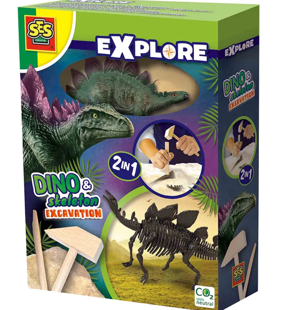 Udhug - Explore - Stegosaurus og Skelet>SES Creative