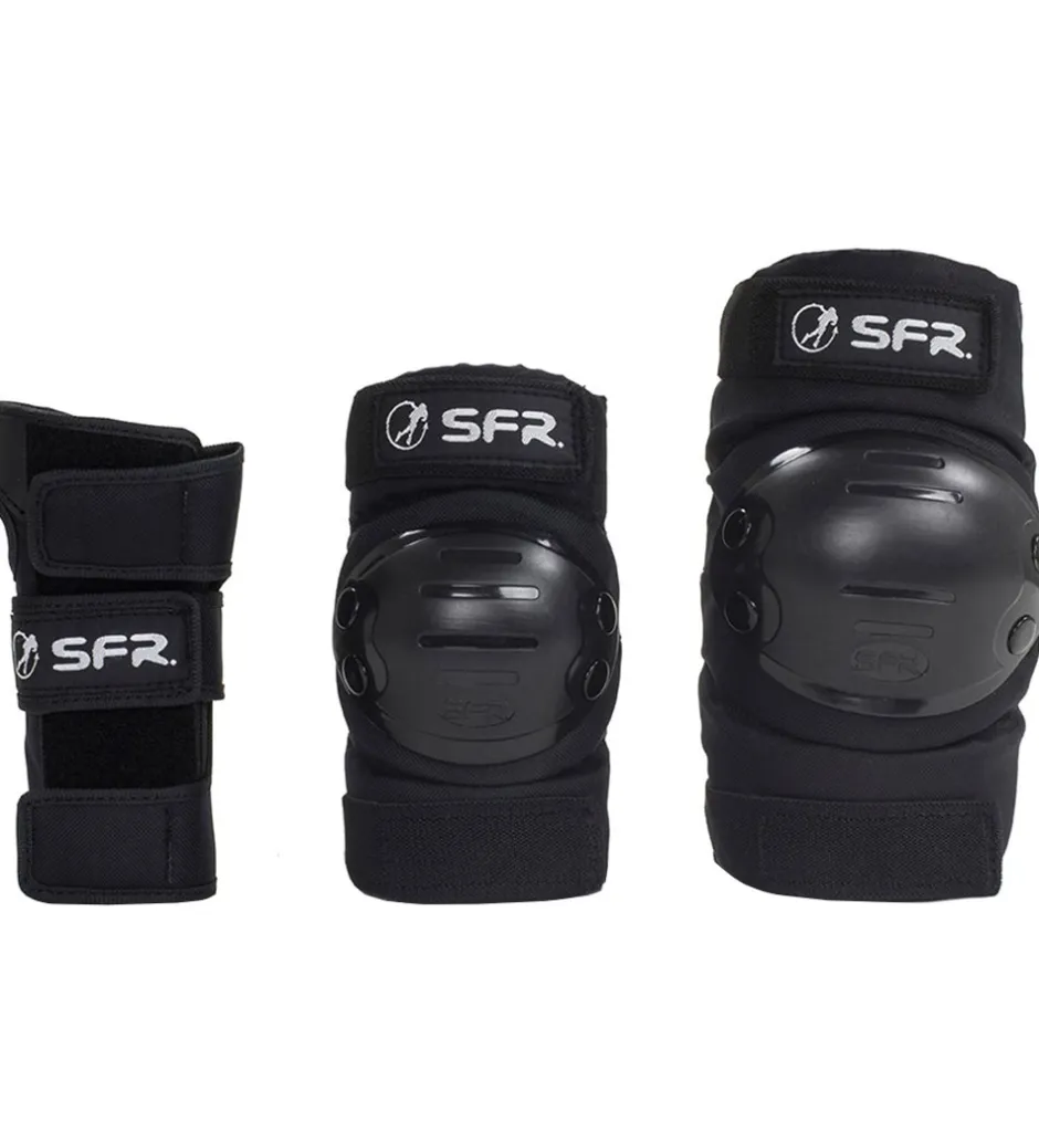 Beskyttelsessæt - Youth Ramp Triple Pad Set - Sort>SFR Clearance