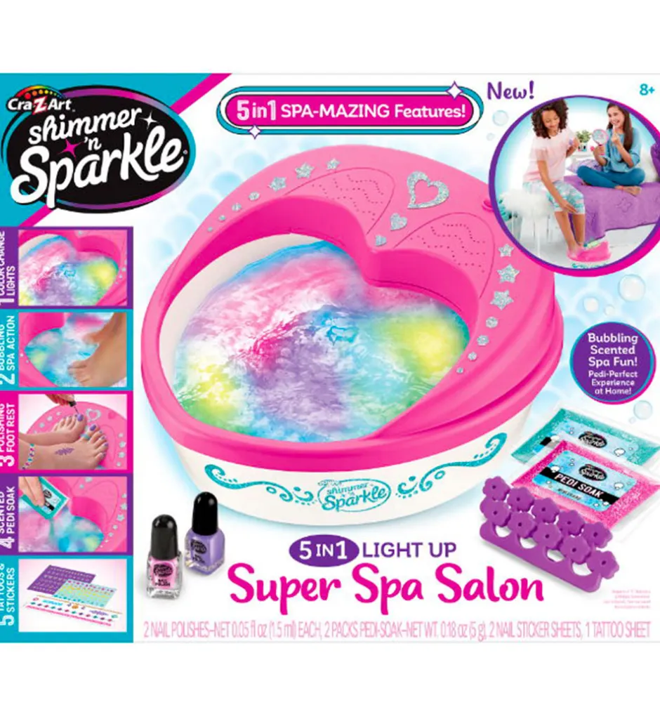 5-In-1 Light Up Spa Salon>Shimmer N Sparkle Hot