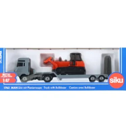 Lastbil - MAN Truck m. Bulldozer - 1:87 - 1762>Siku Outlet