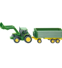 Traktor m. Anhænger - 1:87 - John Deere With Front Loader A>Siku New