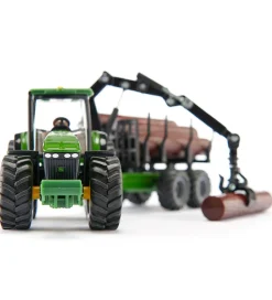 Traktor m. Skovbrugstrailer - John Deere 8430 - 1:50 - Grøn>Siku Online