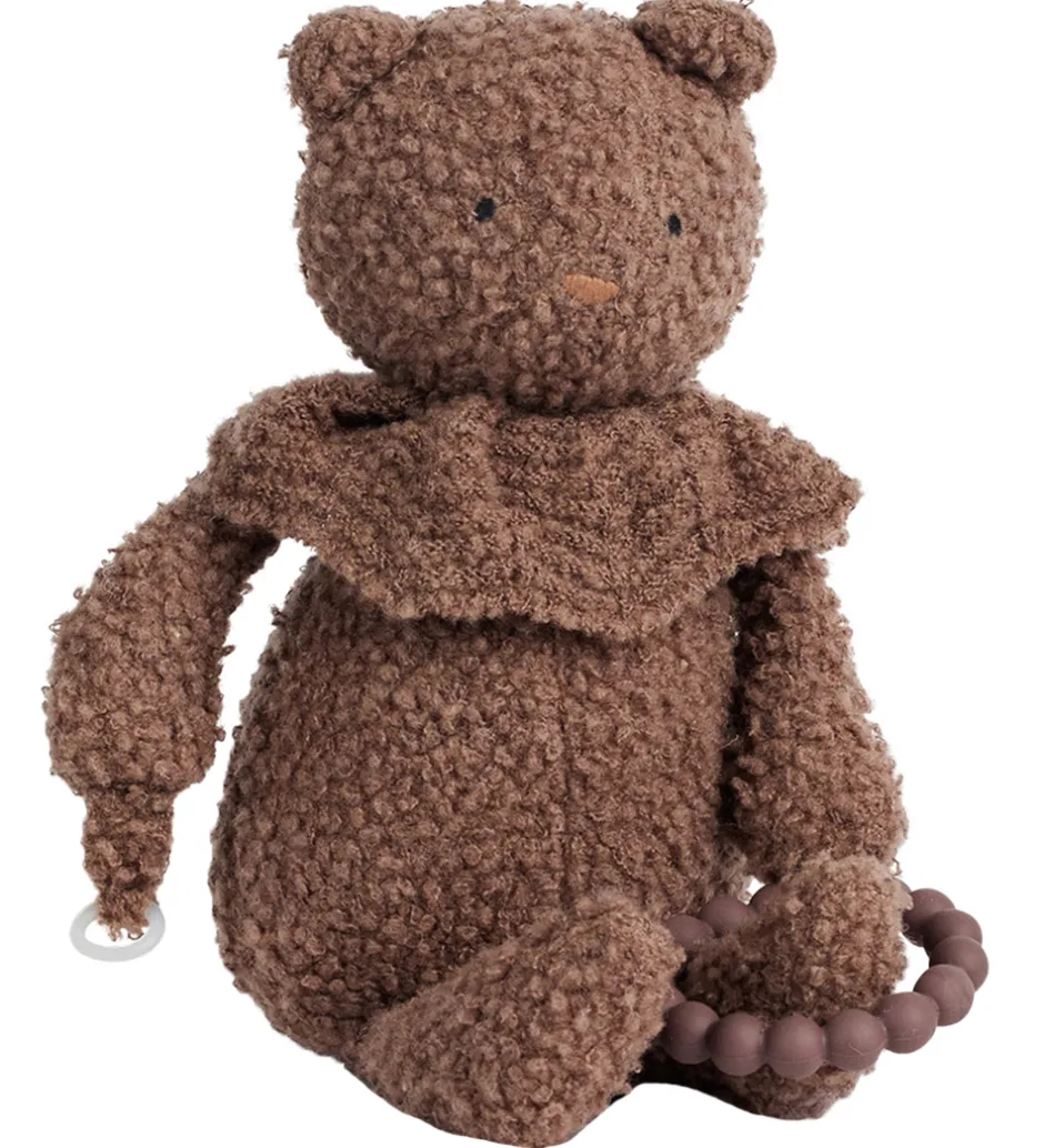 Aktivitets Bamse - Uld - 35 cm - Rose Brown>Smallstuff Clearance