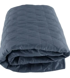 Legetæppe - 100x100 - Quiltet Stålblå m. Stjerner>Smallstuff Clearance