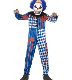 Udklædning - Deluxe Sinister Clown - Blue>Smiffys New