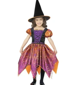 Udklædning - Moon & Stars Witch - Lilla/Orange>Smiffys Sale