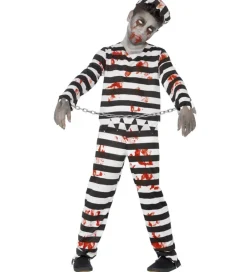 Udklædning - Zombie Convict - Sort/Hvid>Smiffys Best