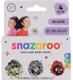 Sminke - BIO Glitter Chunky - 3 stk. - Guld/Sølv/Pink>Snazaroo Hot