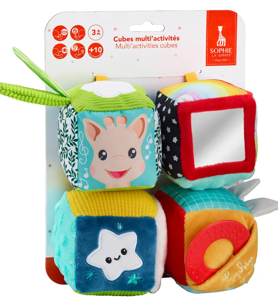 Aktivitetslegetøj - 4 Multi Activities Cubes>Sophie la Girafe