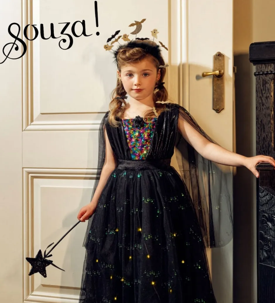 Udklædning - Fe m. Lys - Agatha - Sort>Souza Outlet