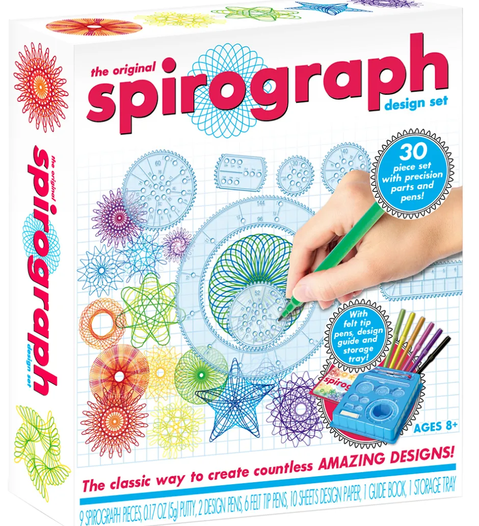 Tegnesæt - 30 dele - Basis>Spirograph New