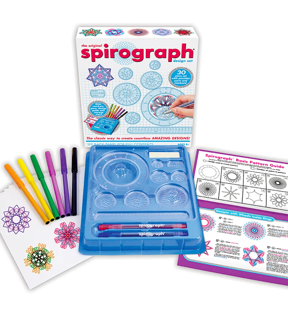 Tegnesæt - 30 dele - Basis>Spirograph New