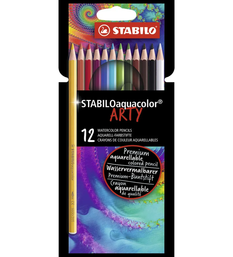 Farveblyanter - Aquacolor Arty - 12 stk. - Multifarvet>Stabilo Outlet