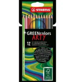 Farveblyanter - GreenColors Arty - 12 Stk. - Multifarvet>Stabilo Hot